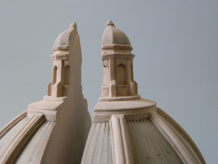 Purchase The Radcliffe Camera Oxford, England, Mirrored Pair of Bookends, handmade in plaster by Timothy Richards.