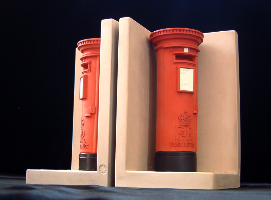 Purchase the traditional red British Post Box, hand crafted models of famous landmarks by Timothy Richards. 