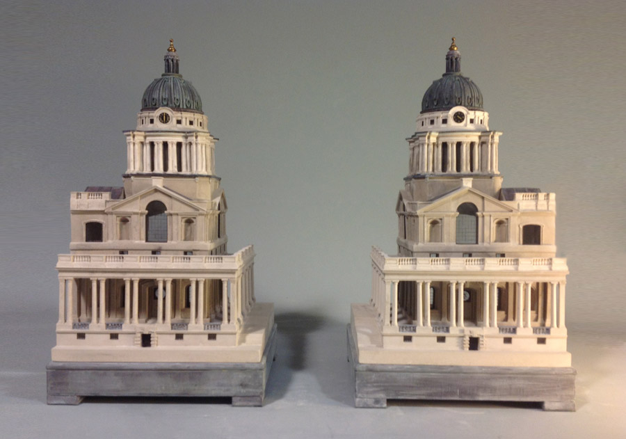 Purchase Royal Naval Hospital Greenwich, England, handmade in plaster by Timothy Richards.