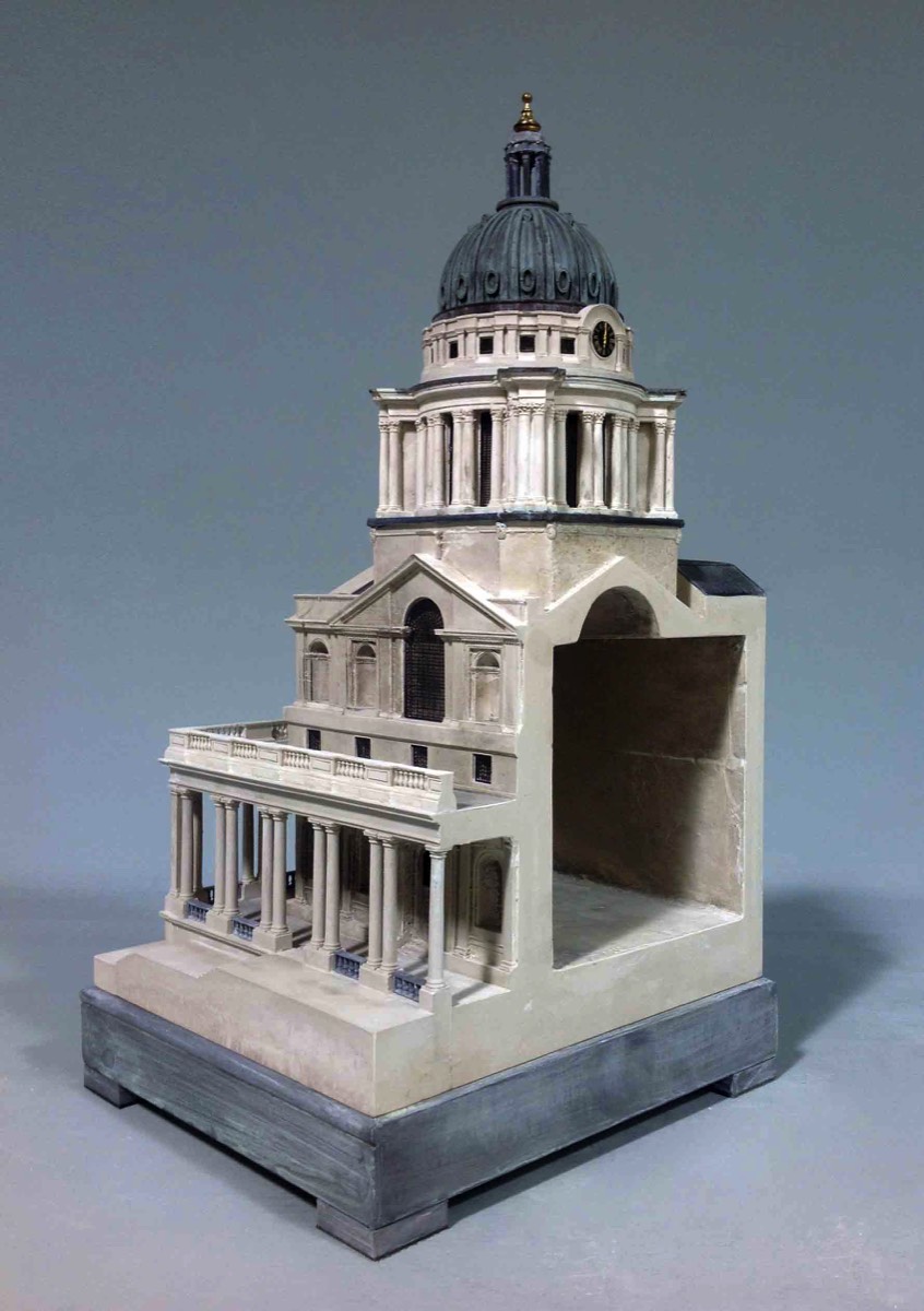 Purchase Royal Naval Hospital Greenwich, England, handmade in plaster by Timothy Richards.