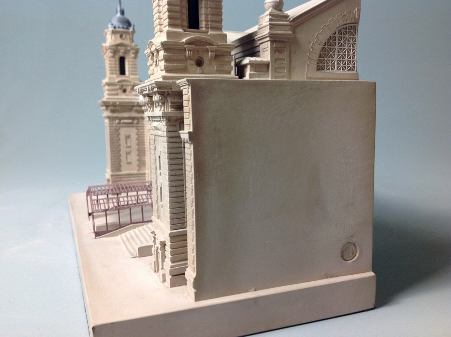 Purchase Ellis Island New York, USA, handmade in plaster by Timothy Richards.