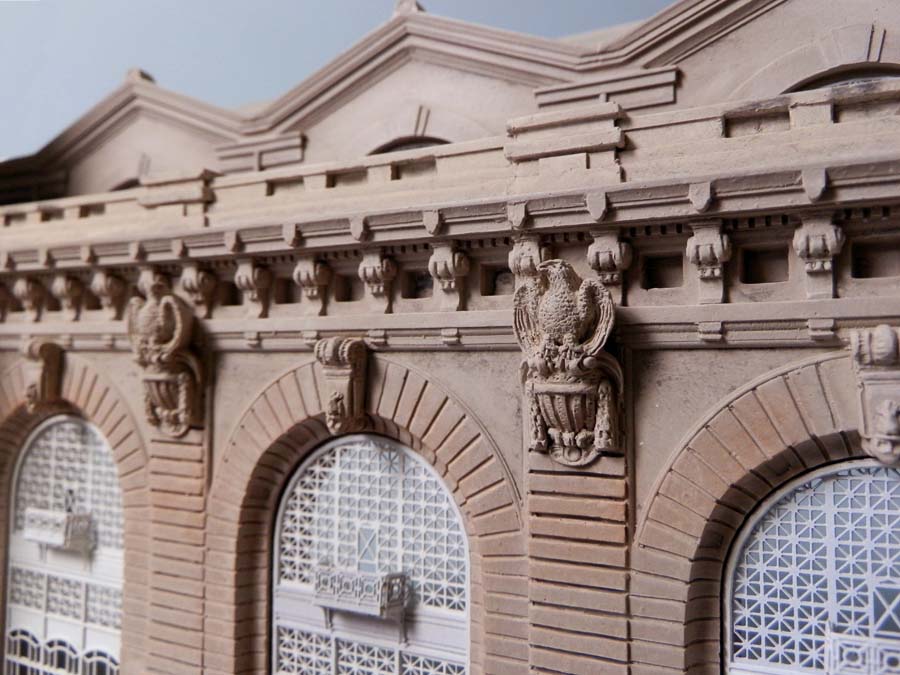 Purchase Ellis Island New York, USA, handmade in plaster by Timothy Richards.