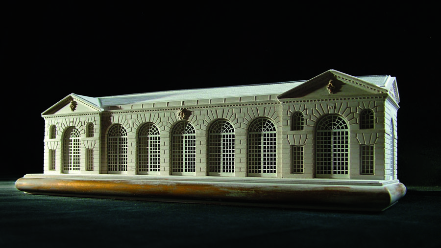 Purchase The Orangery of Kew Gardens Model, London,  handmade in plaster by Timothy Richards.