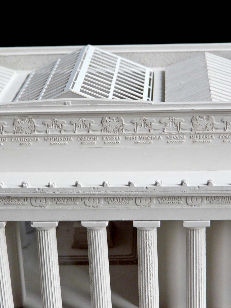 Purchase The Lincoln Memorial Model Washington DC, USA, handmade in plaster by Timothy Richards.