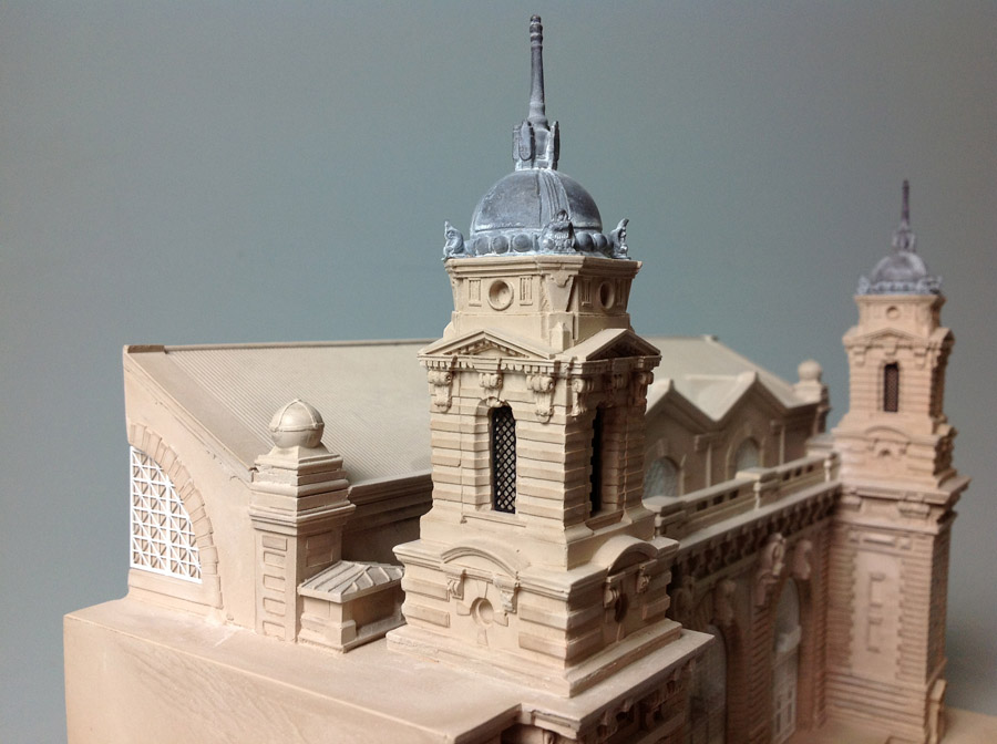 Purchase Ellis Island New York, USA, handmade in plaster by Timothy Richards.