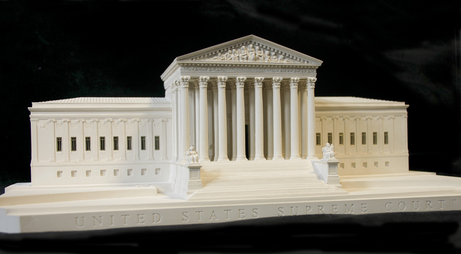 Purchase The United States Supreme Court Model, Washington DC, USA, handmade in plaster by Timothy Richards.