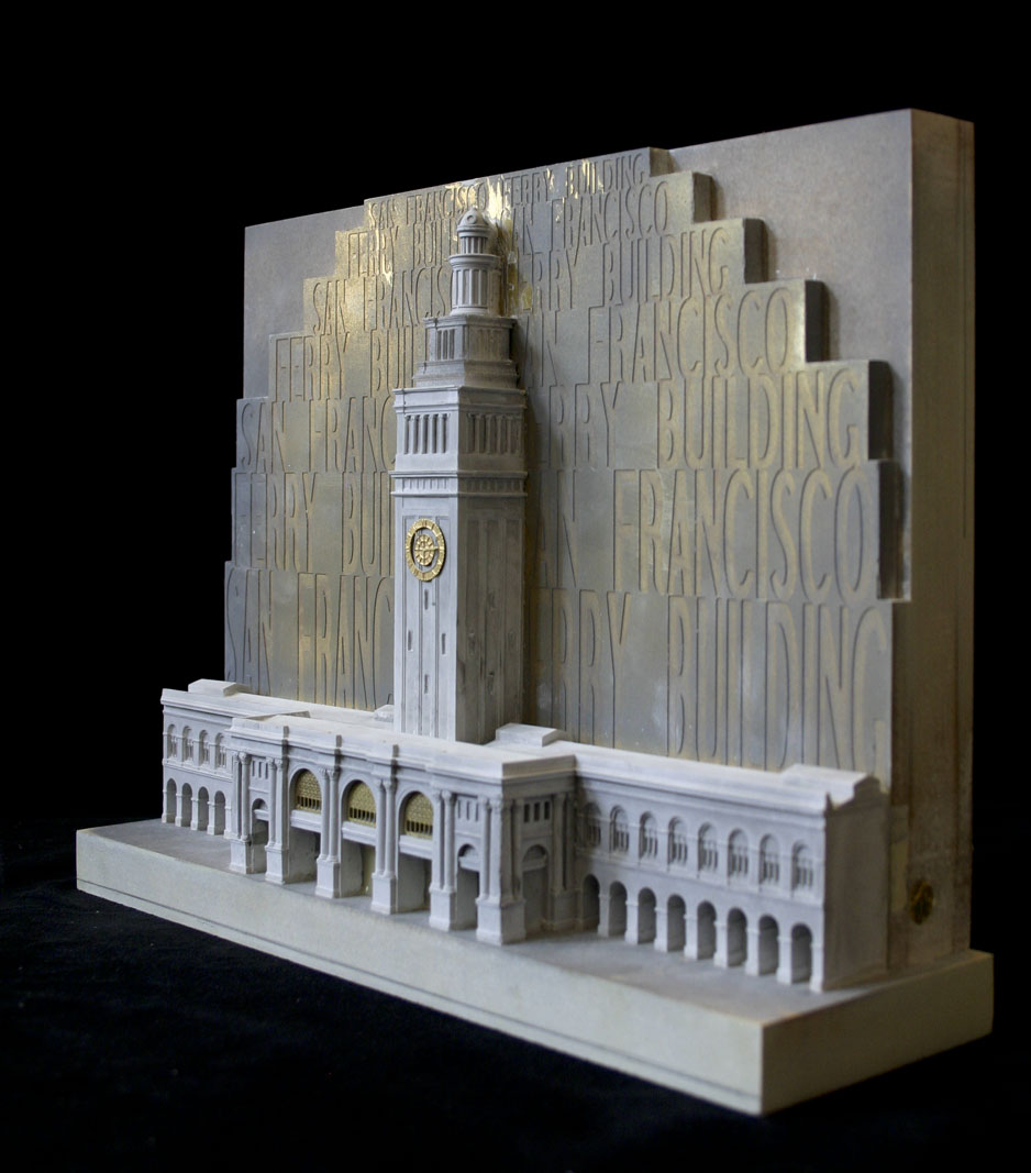 Purchase Dorchester Hotel Model, London England, handmade in plaster by Timothy Richards.