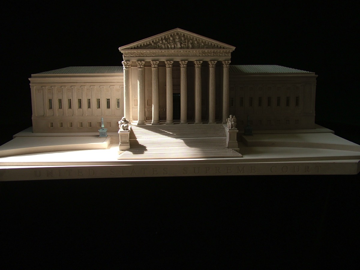 Purchase The United States Supreme Court Model, Washington DC, USA, handmade in plaster by Timothy Richards.