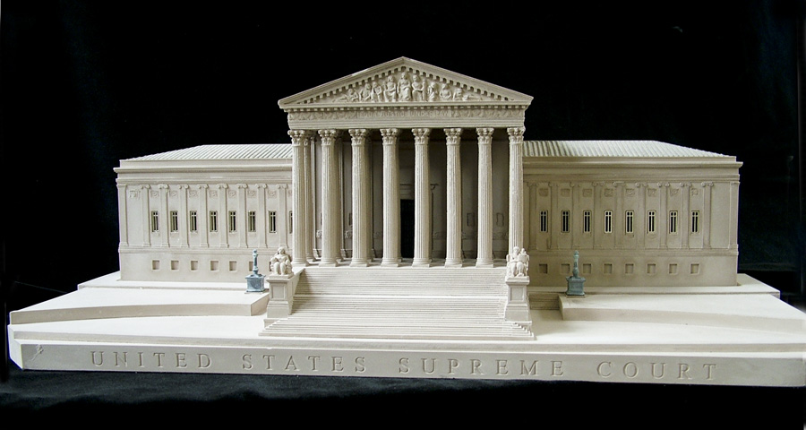 Purchase The United States Supreme Court Model, Washington DC, USA, handmade in plaster by Timothy Richards.