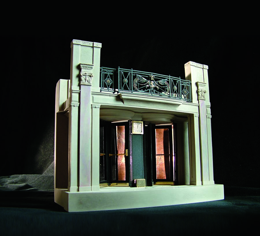 Purchase Dorchester Hotel Model, London England, handmade in plaster by Timothy Richards.