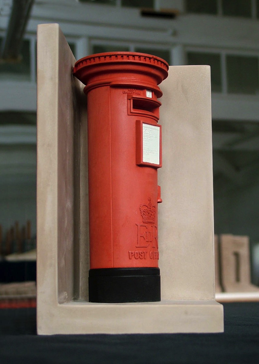 Purchase the traditional red British Post Box, hand crafted models of famous landmarks by Timothy Richards. 