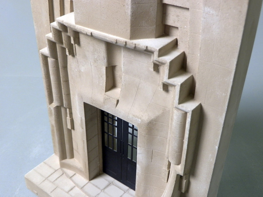 Purchase The West Front of Glasgow School of Art, hand crafted models of famous Doorways by Timothy Richards. 