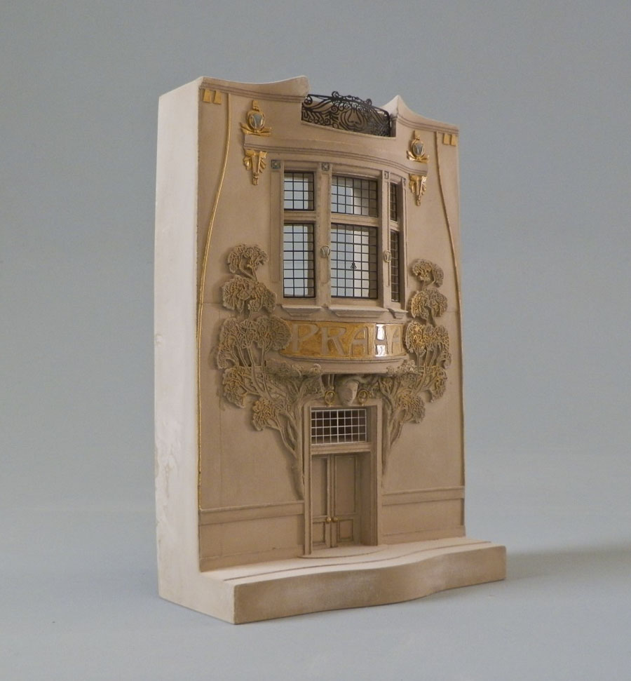 Purchase Hotel Central Prague, hand crafted models of famous Doorways by Timothy Richards. 