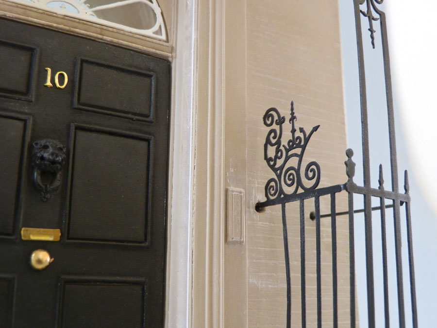 Purchase 10 Downing Street Doorway, hand crafted models of famous Doorways by Timothy Richards. 