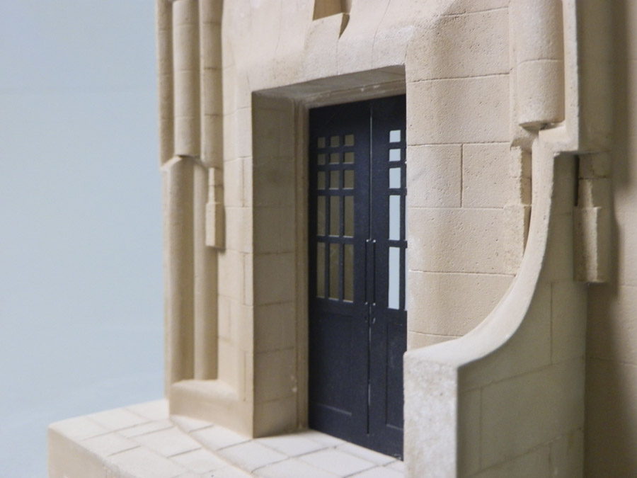 Purchase The West Front of Glasgow School of Art, hand crafted models of famous Doorways by Timothy Richards. 