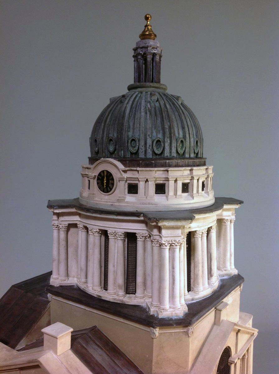 Purchase The Royal Naval College Greenwich, England, Matched Pair of Bookends, handmade in plaster by Timothy Richards.