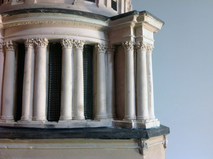 Purchase The Royal Naval College Greenwich, England, Matched Pair of Bookends, handmade in plaster by Timothy Richards.