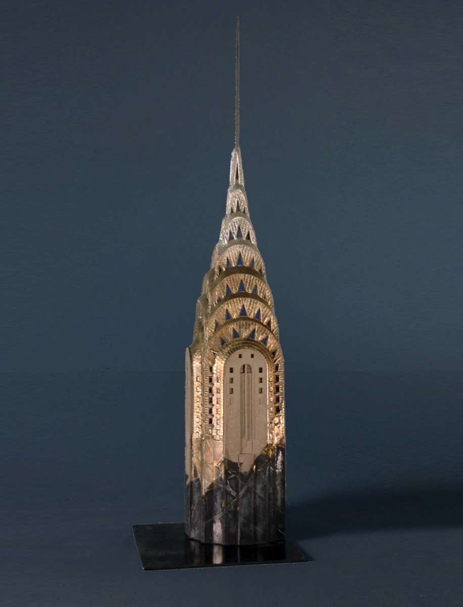 Purchase, Chrysler Building Manhatten, New York, USA,  handmade in plaster by Timothy Richards.