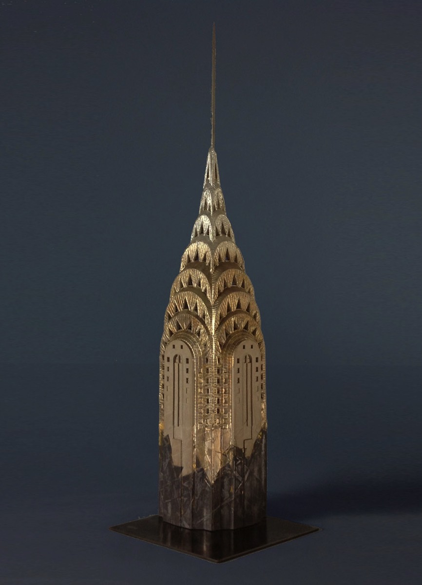 Purchase, Chrysler Building Manhatten, New York, USA,  handmade in plaster by Timothy Richards.