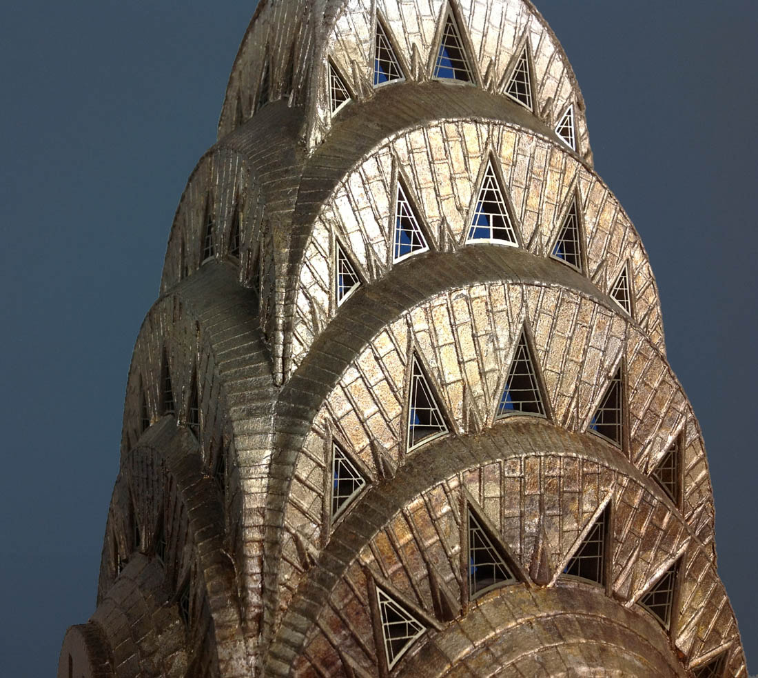 Purchase, Chrysler Building Manhatten, New York, USA,  handmade in plaster by Timothy Richards.