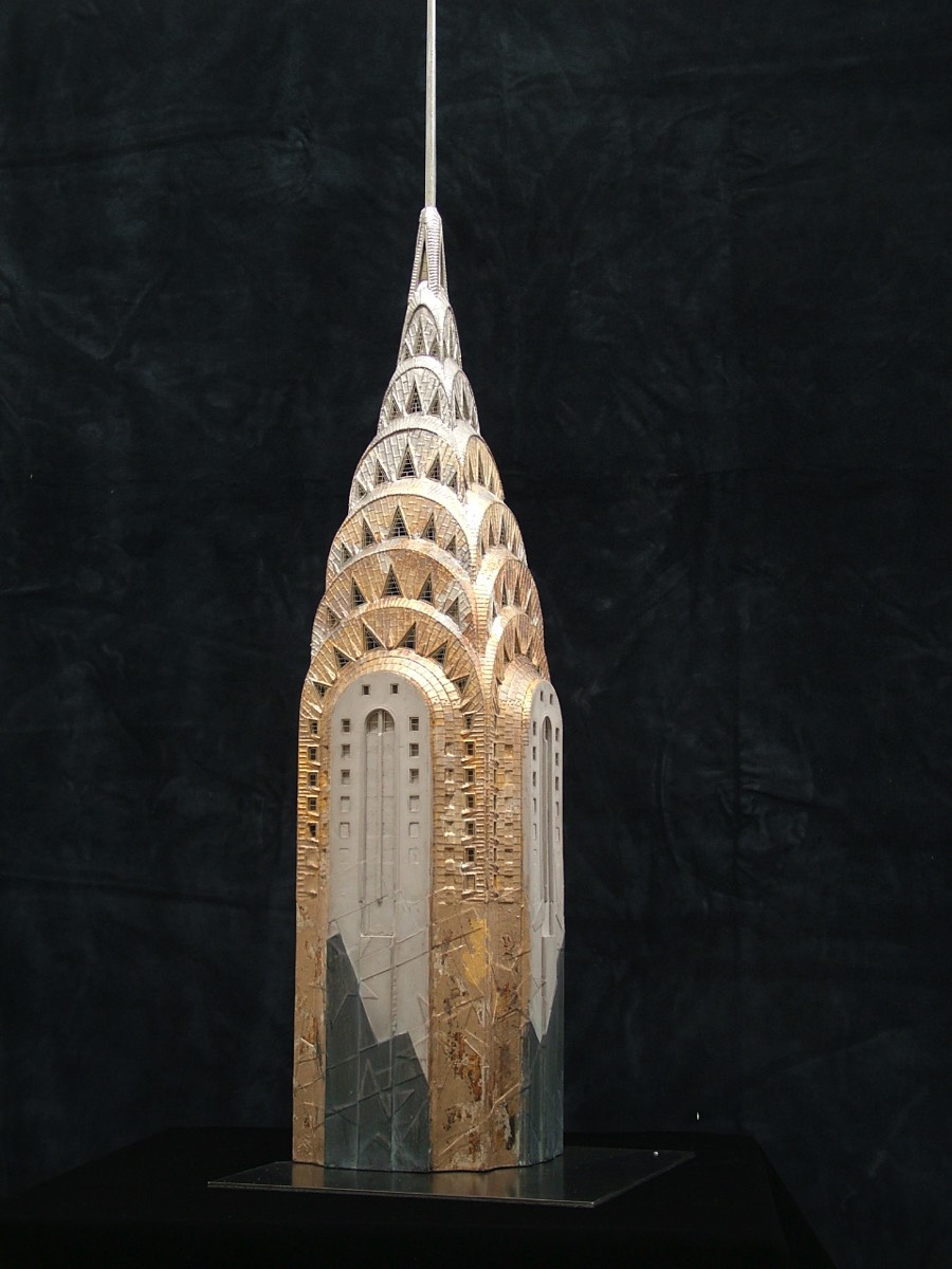 Purchase, Chrysler Building Manhatten, New York, USA,  handmade in plaster by Timothy Richards.