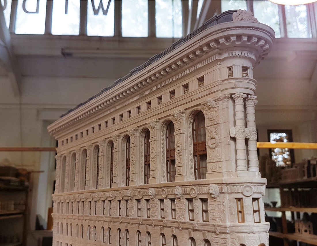 Purchase Flatiron, Fuller Building, Manhatten New York, USA, handmade in plaster by Timothy Richards.