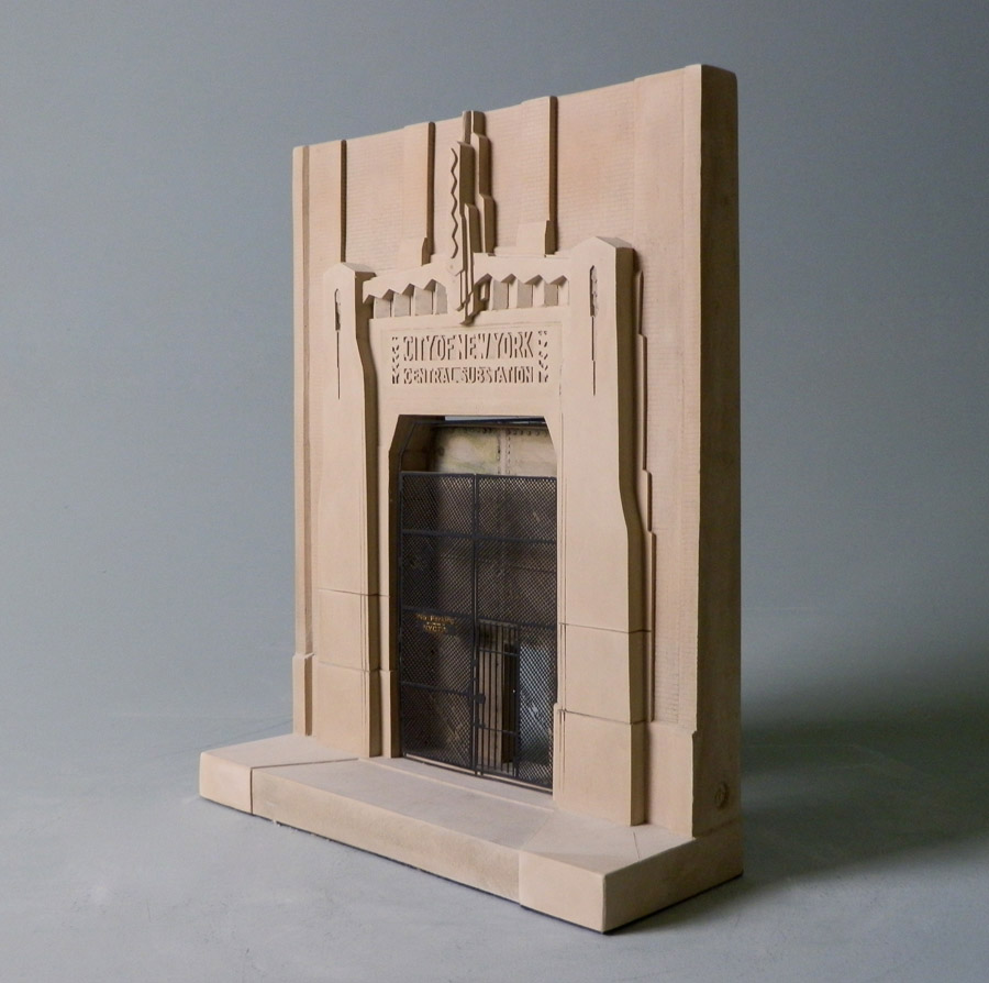 Purchase New York Substation, Manhatten New York, USA, handmade in plaster by Timothy Richards.