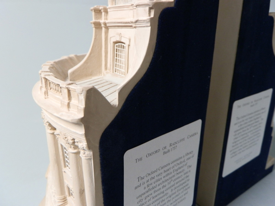 Purchase The Radcliffe Camera Oxford, England, Mirrored Pair of Bookends, handmade in plaster by Timothy Richards.