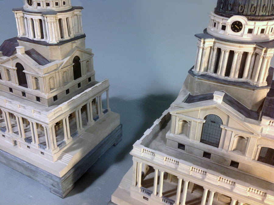 Purchase Royal Naval Hospital Greenwich, England, handmade in plaster by Timothy Richards.