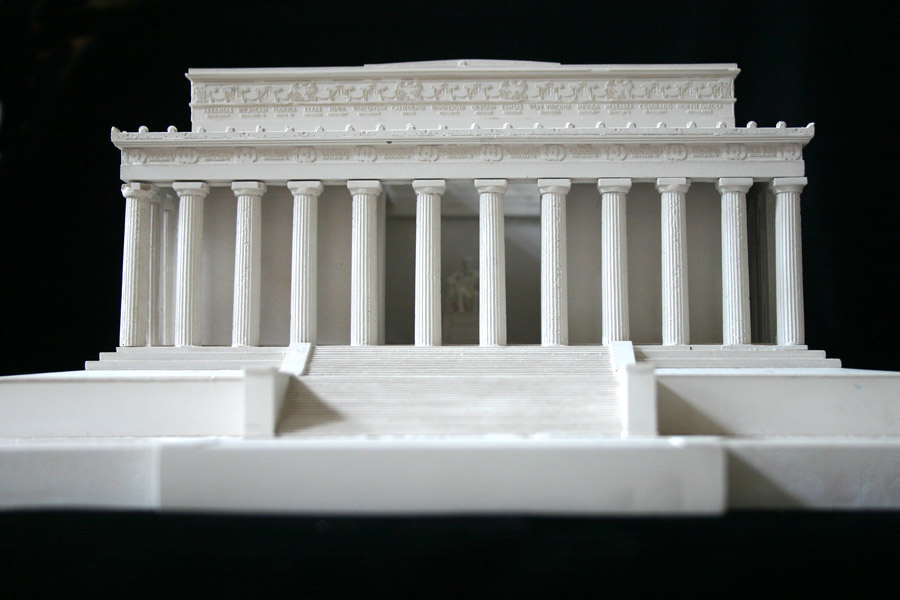 Purchase The Lincoln Memorial Model Washington DC, USA, handmade in plaster by Timothy Richards.