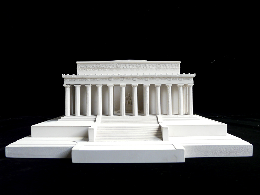 Purchase The Lincoln Memorial Model Washington DC, USA, handmade in plaster by Timothy Richards.