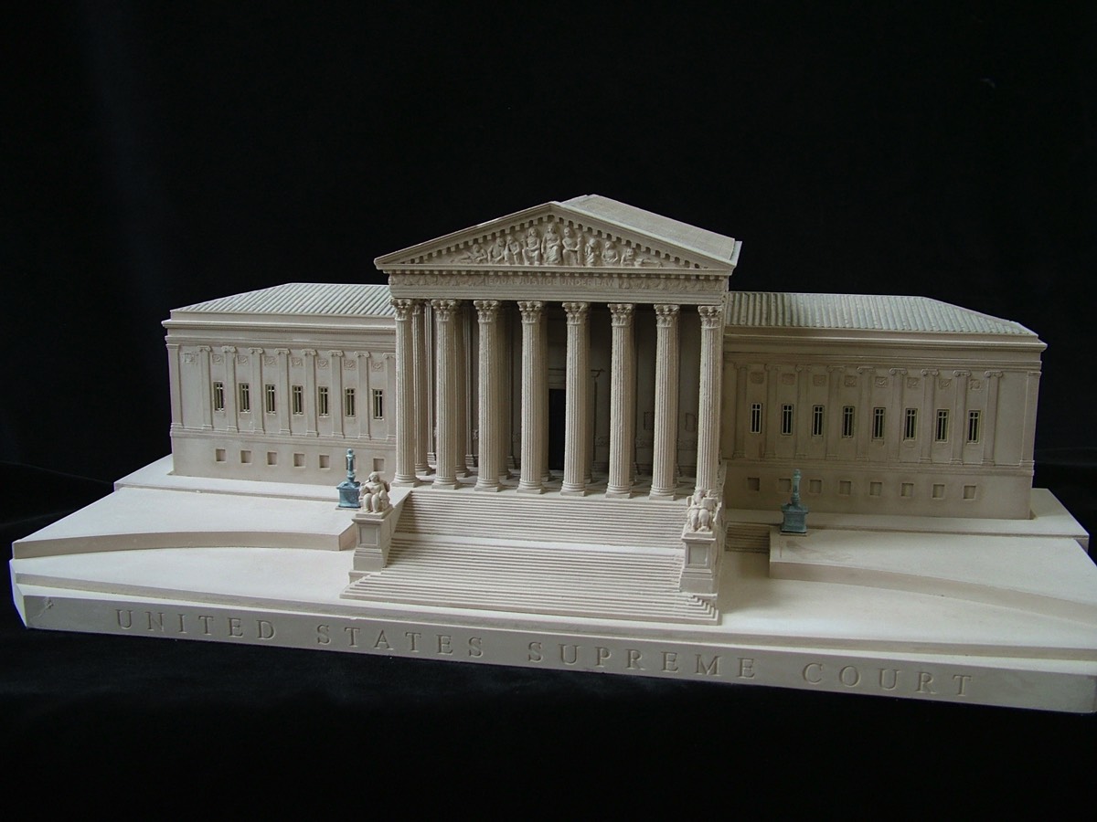 Purchase The United States Supreme Court Model, Washington DC, USA, handmade in plaster by Timothy Richards.