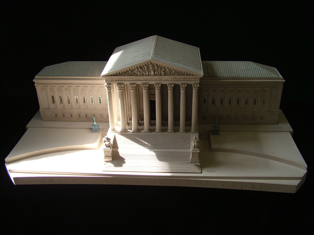 Purchase The United States Supreme Court Model, Washington DC, USA, handmade in plaster by Timothy Richards.