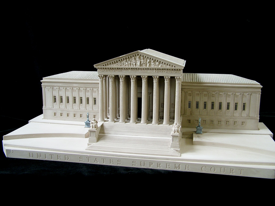 Purchase The United States Supreme Court Model, Washington DC, USA, handmade in plaster by Timothy Richards.