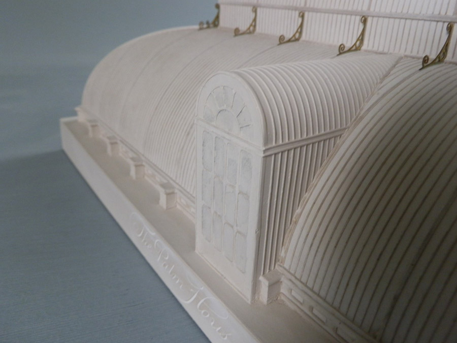 Purchase Palm House Kew Gardens Model, London, England,  handmade in plaster by Timothy Richards.