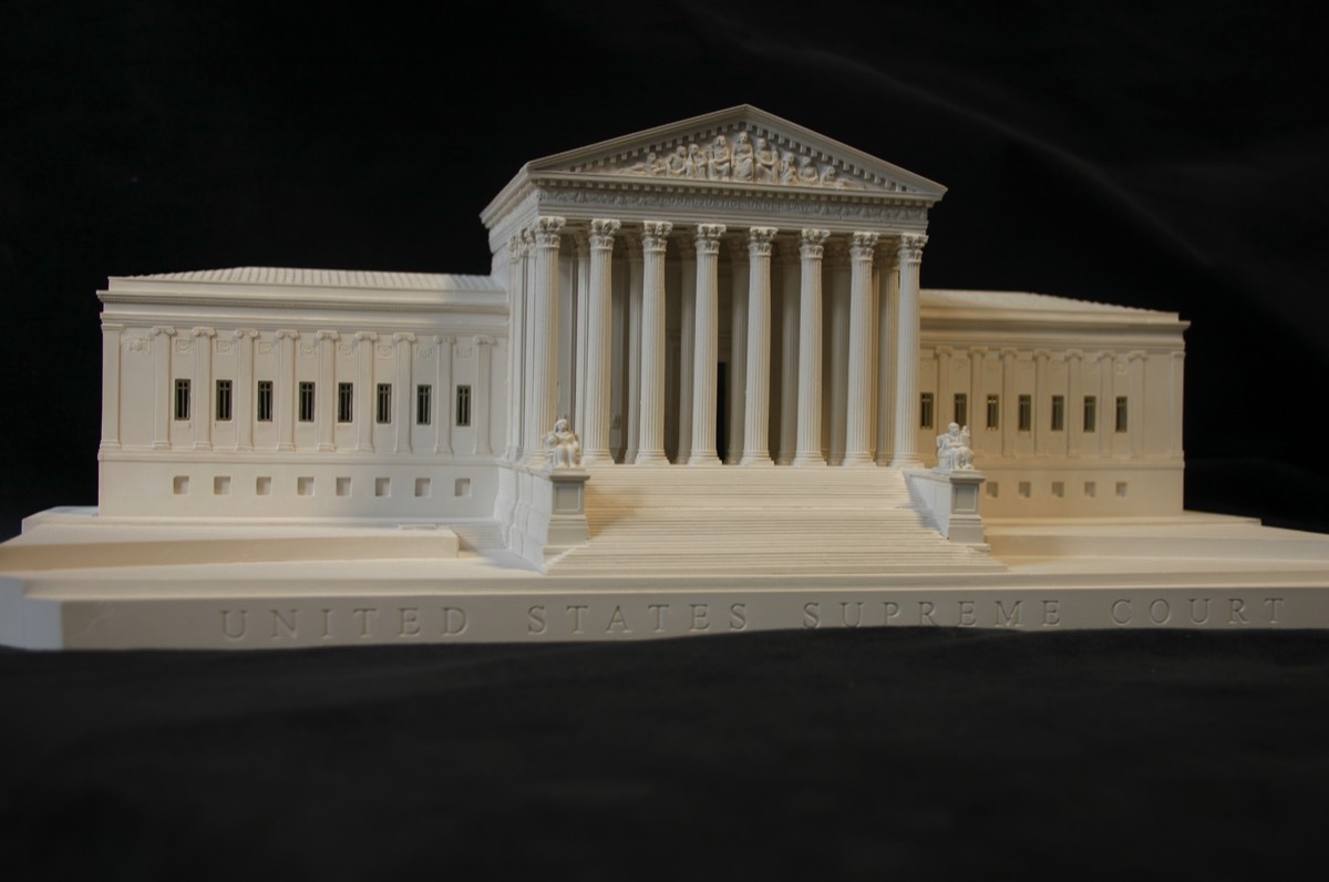 Purchase The United States Supreme Court Model, Washington DC, USA, handmade in plaster by Timothy Richards.