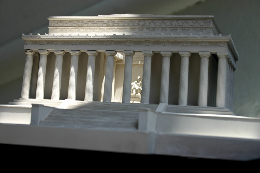 Purchase The Lincoln Memorial Model Washington DC, USA, handmade in plaster by Timothy Richards.