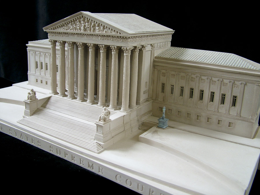 Purchase The United States Supreme Court Model, Washington DC, USA, handmade in plaster by Timothy Richards.