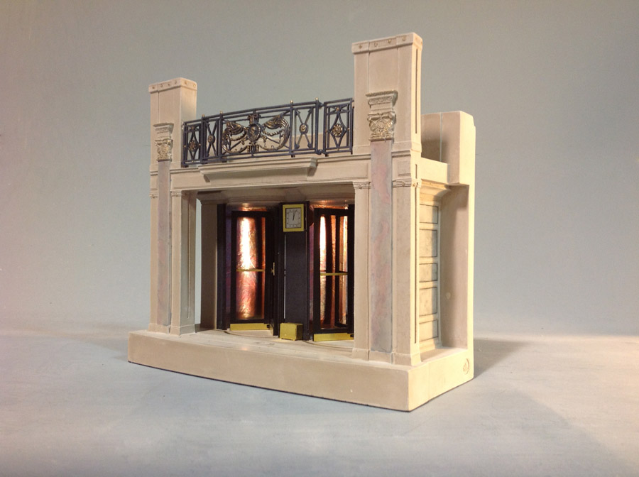 Purchase Dorchester Hotel Model, London England, handmade in plaster by Timothy Richards.