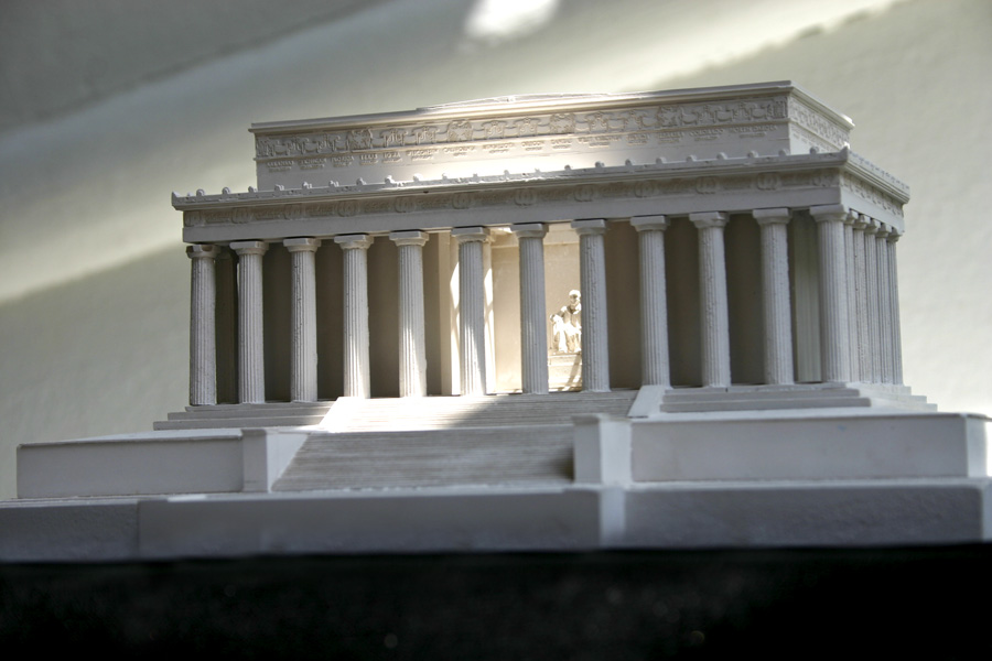 Purchase The Lincoln Memorial Model Washington DC, USA, handmade in plaster by Timothy Richards.