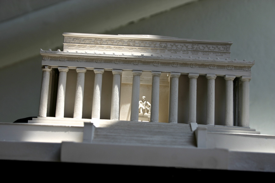 Purchase The Lincoln Memorial Model Washington DC, USA, handmade in plaster by Timothy Richards.