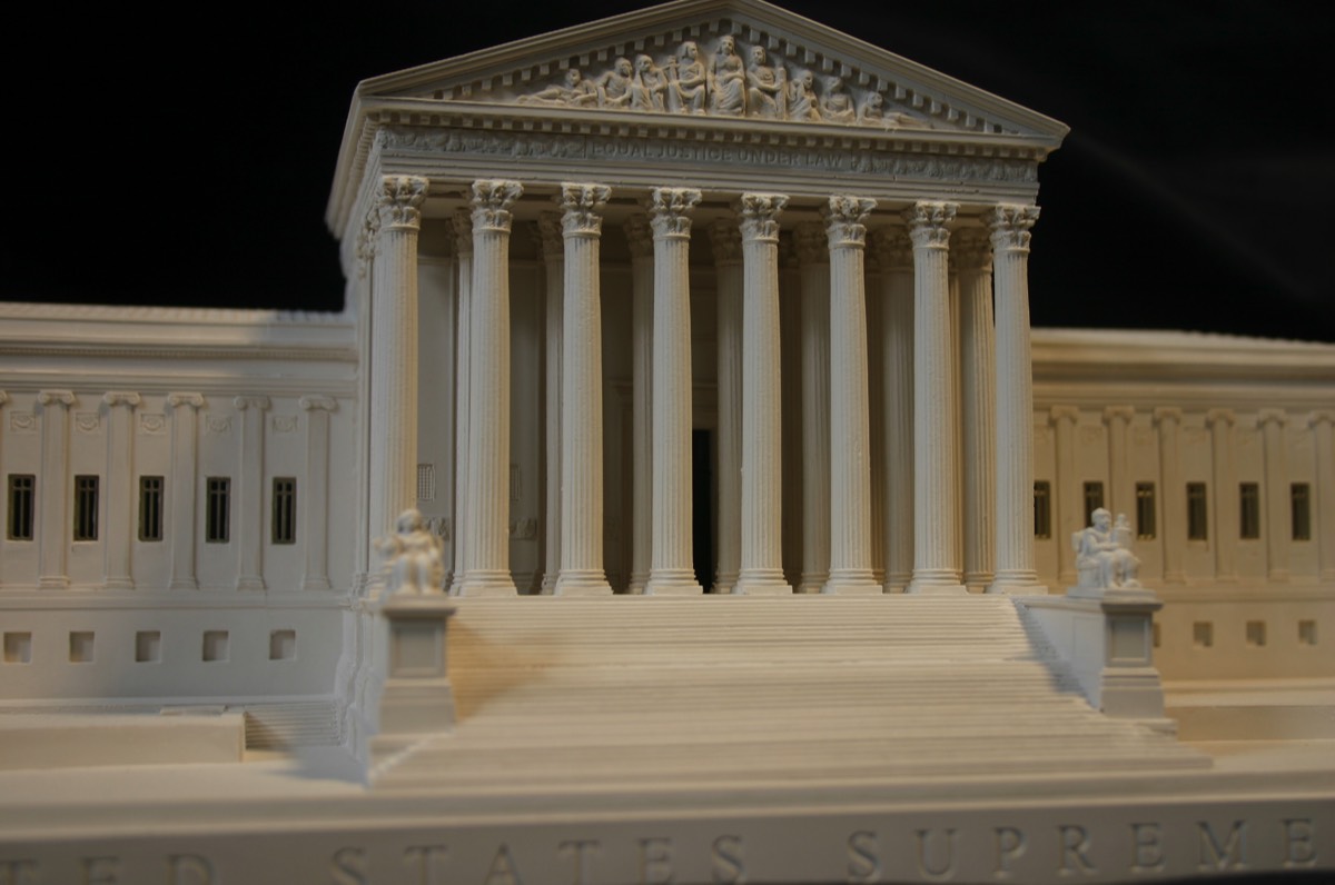 Purchase The United States Supreme Court Model, Washington DC, USA, handmade in plaster by Timothy Richards.