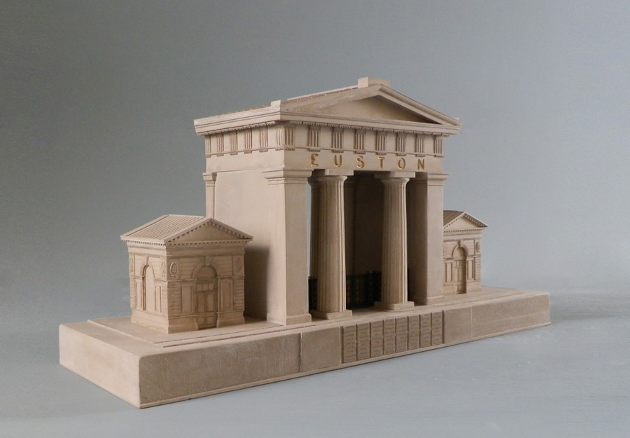 Purchase Euston Arch London, handmade in plaster by Timothy Richards.