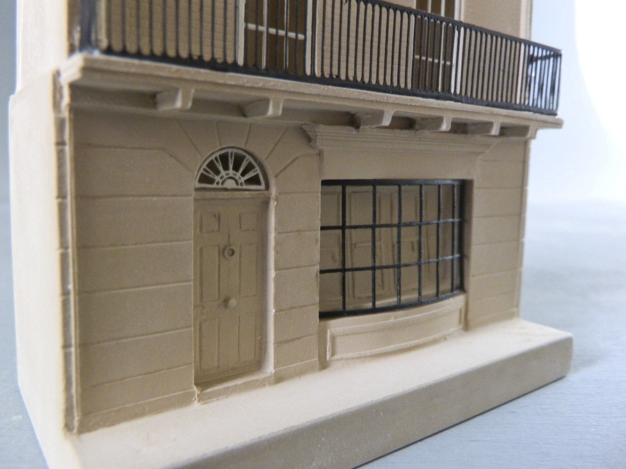 Purchase the 221b Baker Street, Sherlock Holmes House London, hand crafted models of famous houses by Timothy Richards. 